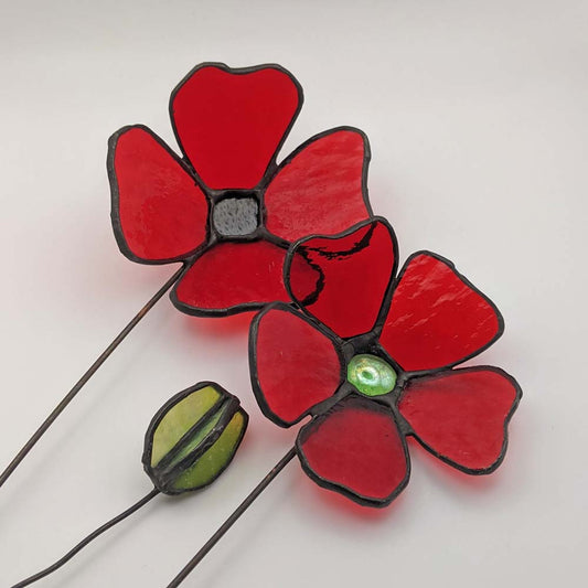 glass poppy