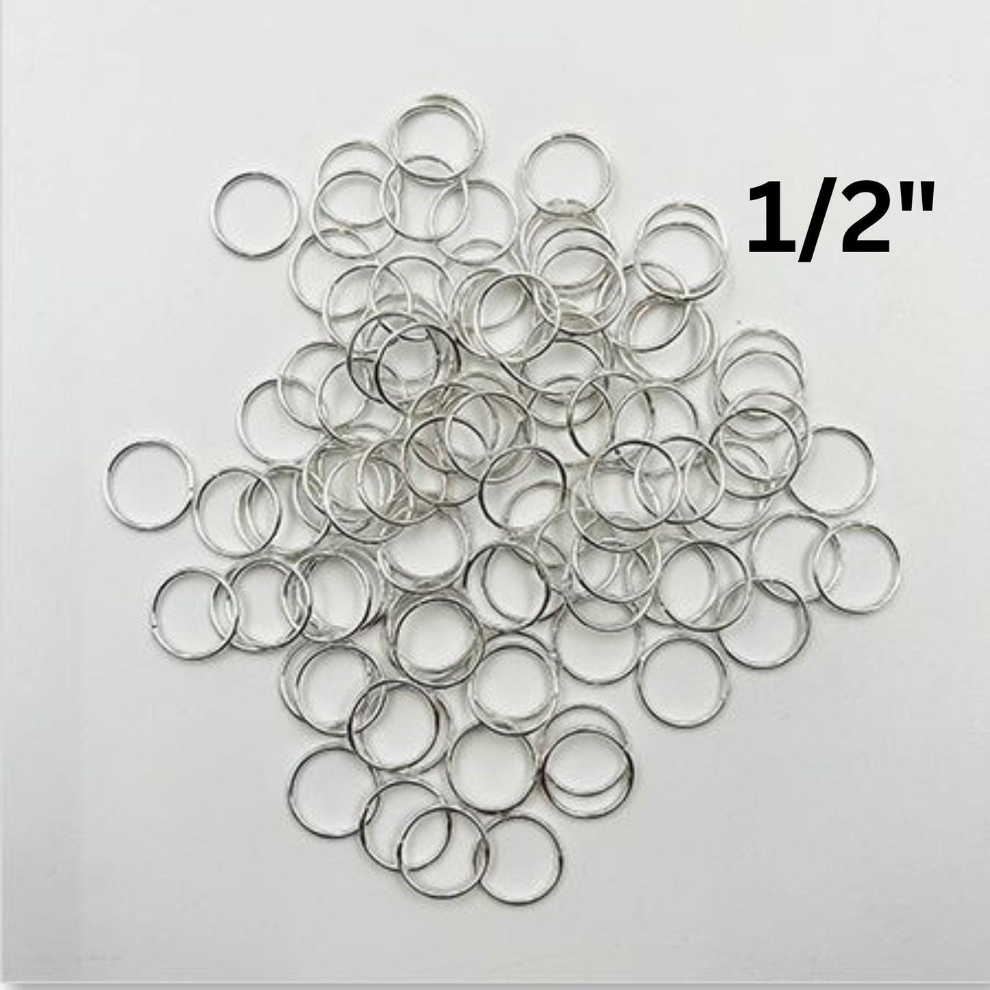 10 pack of 1/2" (12mm) pre-tinned copper Jump rings
