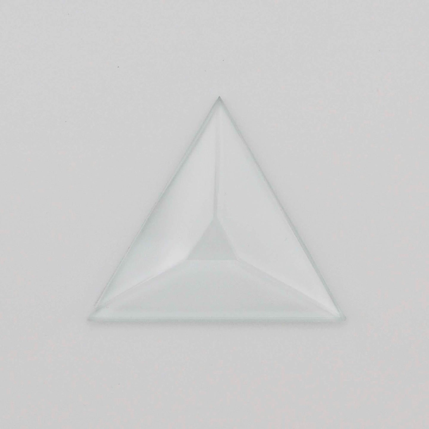 Triangle Beveled Glass, 1 piece clear glass bevel 2" 3" or 4"
