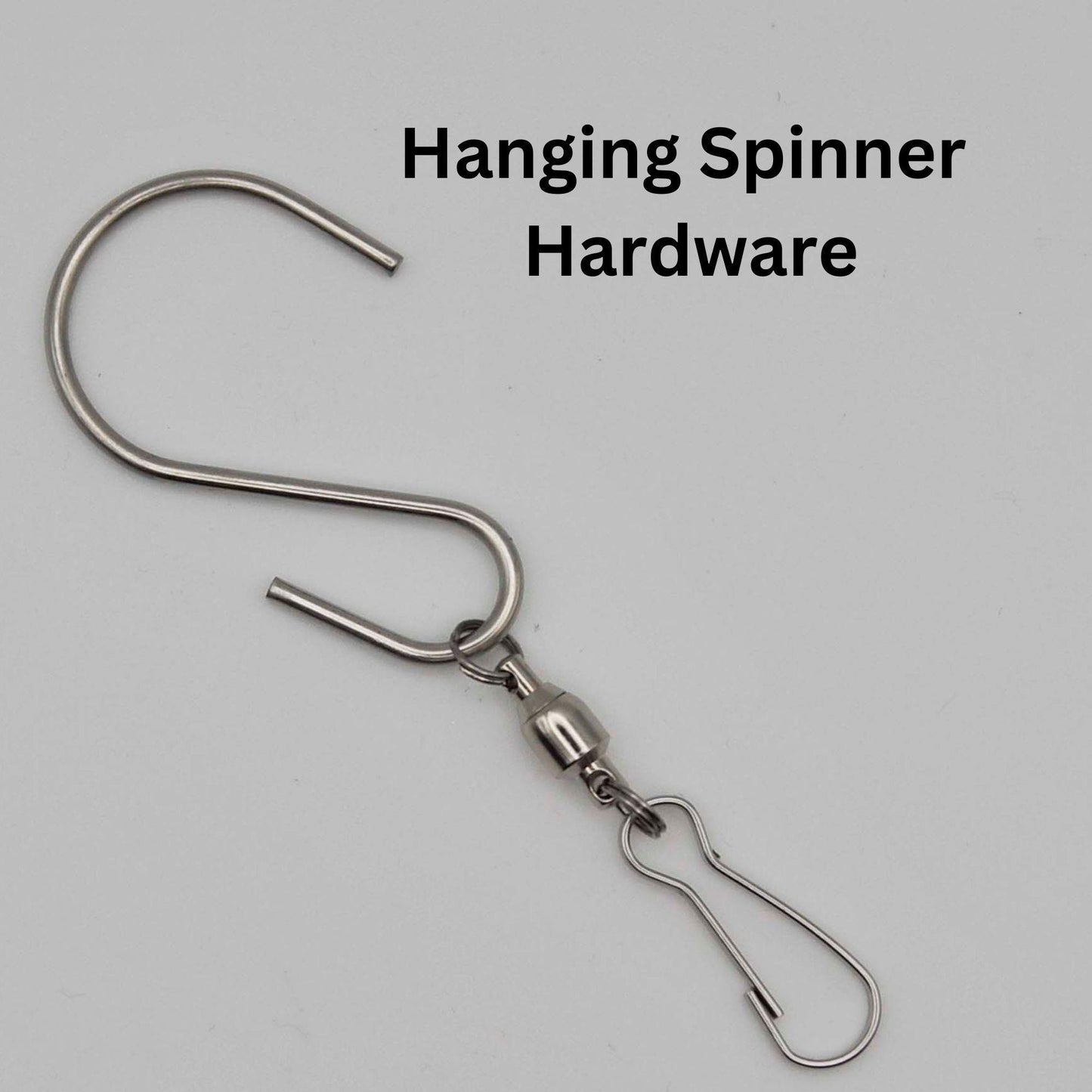 Hanging Spinner Hardware with stainless steel S hook, swivel hardware, metal clasp