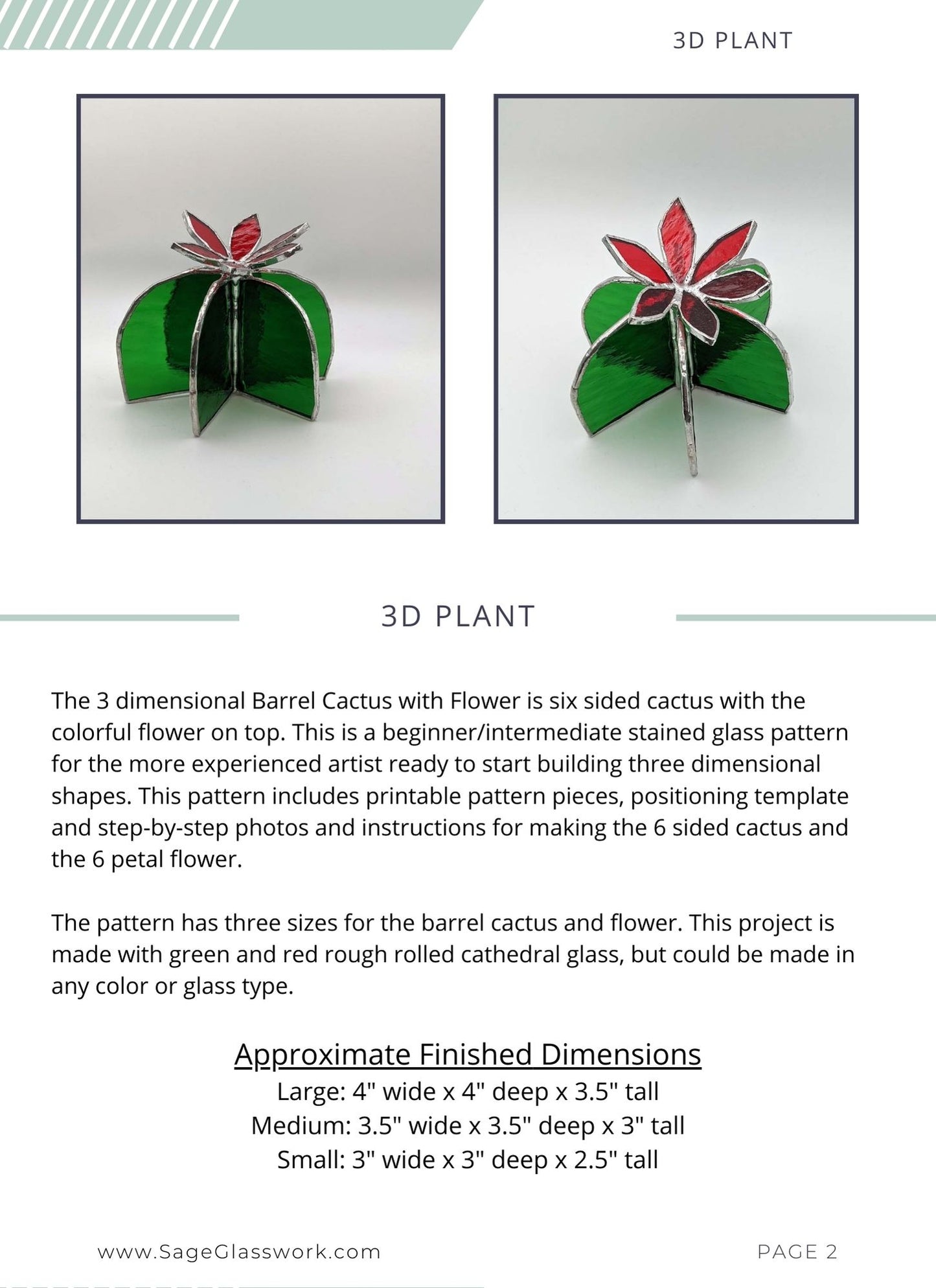 3D Barrel Cactus with flower TUTORIAL