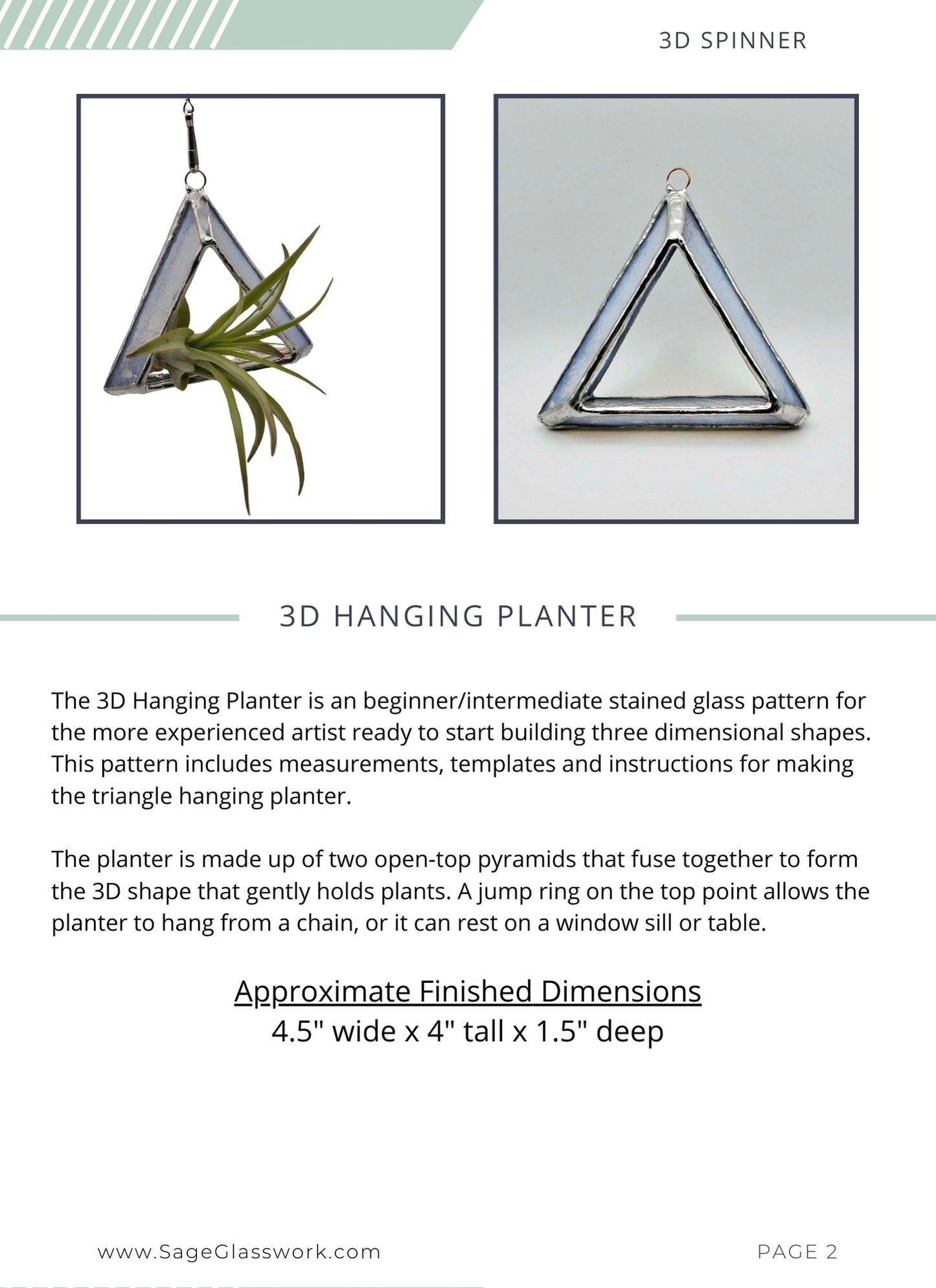 3D Hanging Triangle Planter TUTORIAL