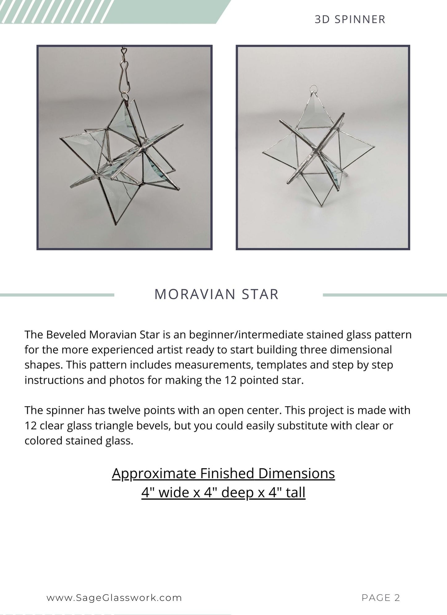 Beveled Moravian Star TUTORIAL