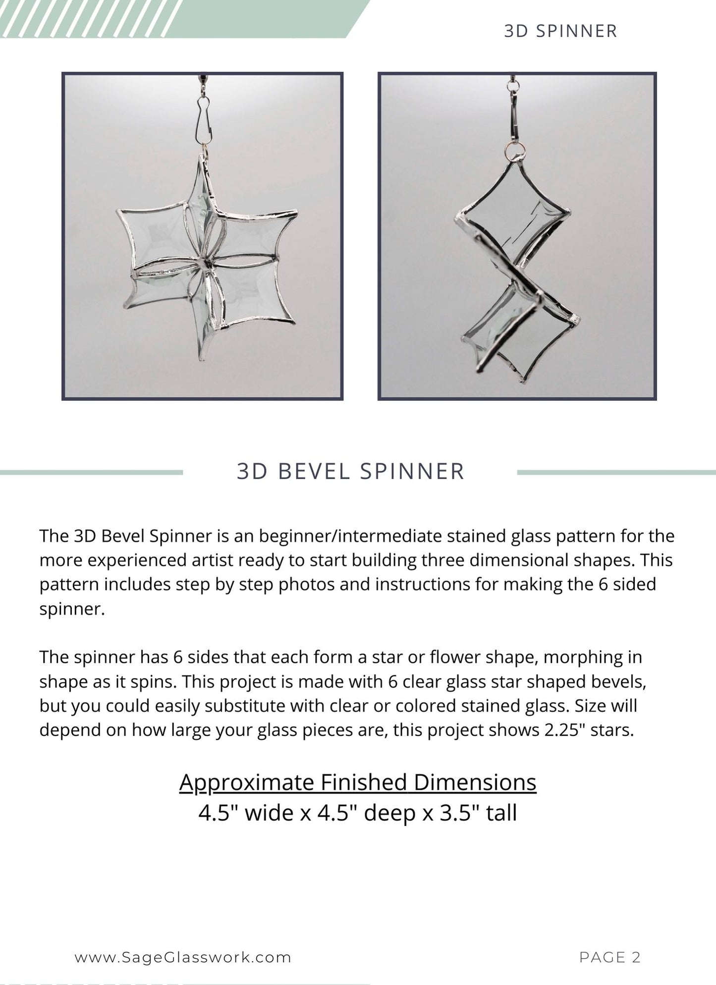 3D Star Bevel Spinner TUTORIAL