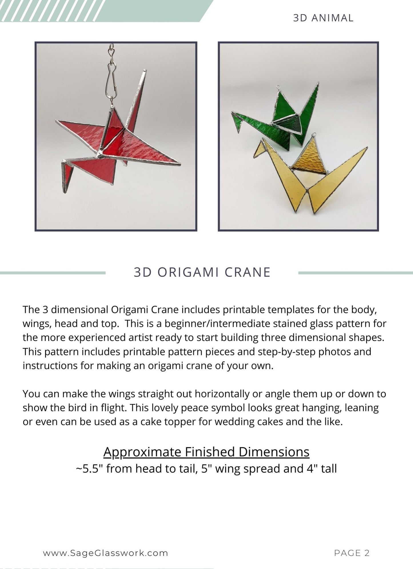3D Origami Crane TUTORIAL