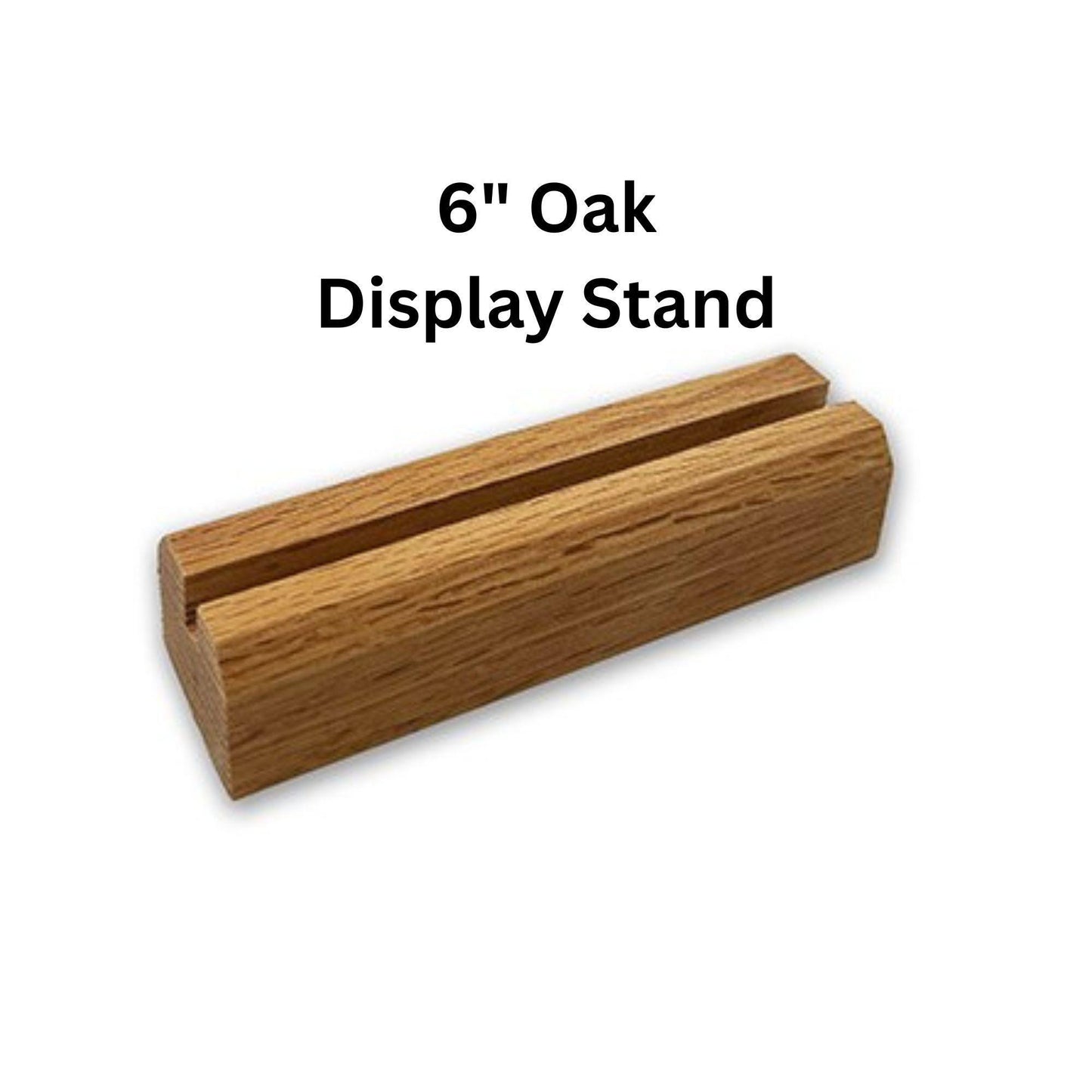 Oak table top Display Stand for stained glass, 4", 6" or 8" wide