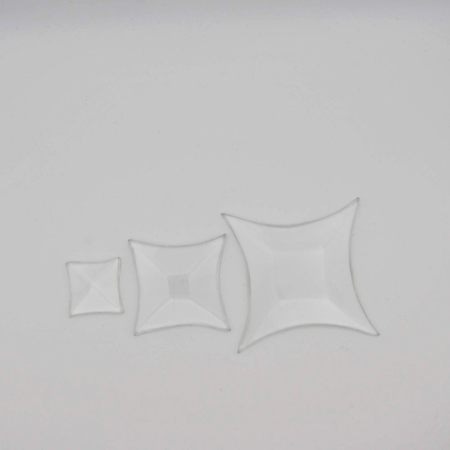 Star Glass Bevel, 1.25, 2.25 or 3.25 inch concave crystal