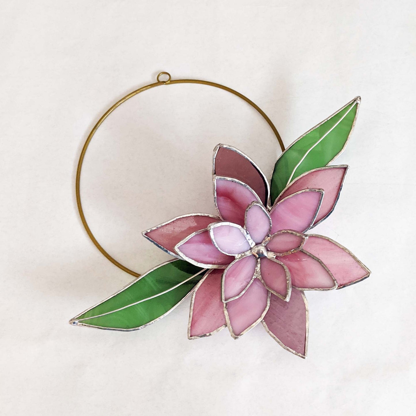 3D Flower Wreath stained glass pattern and TUTORIAL