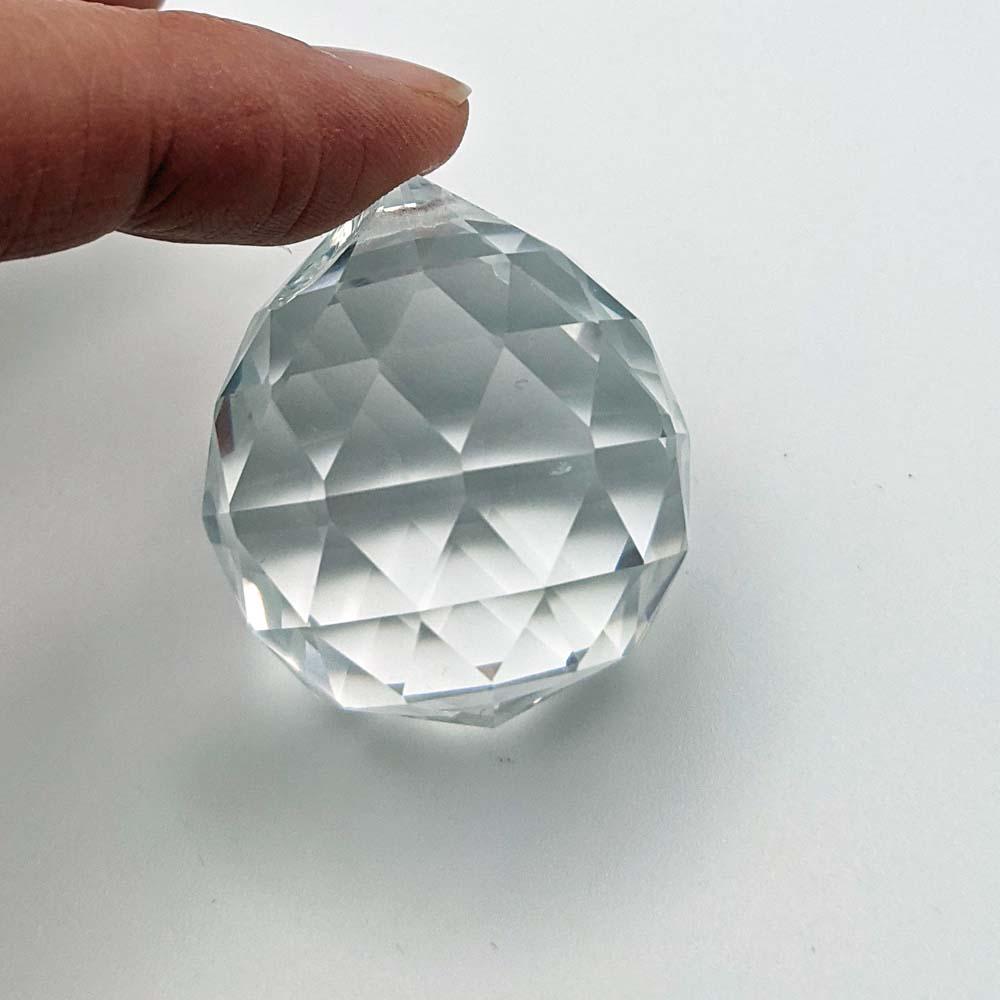 30mm crystal ball, clear glass prism 1.18 inch round sphere
