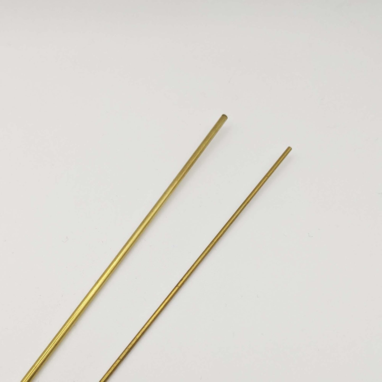 Brass Hinge tube and rod set, 12 inch long tubes 3/32" and 1/16" diameter