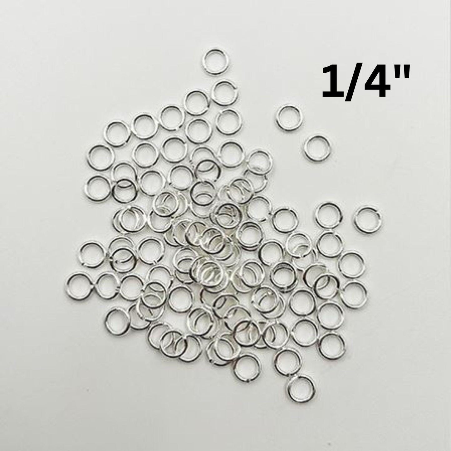 10 pack of 1/4" (6mm) pre-tinned copper Jump rings