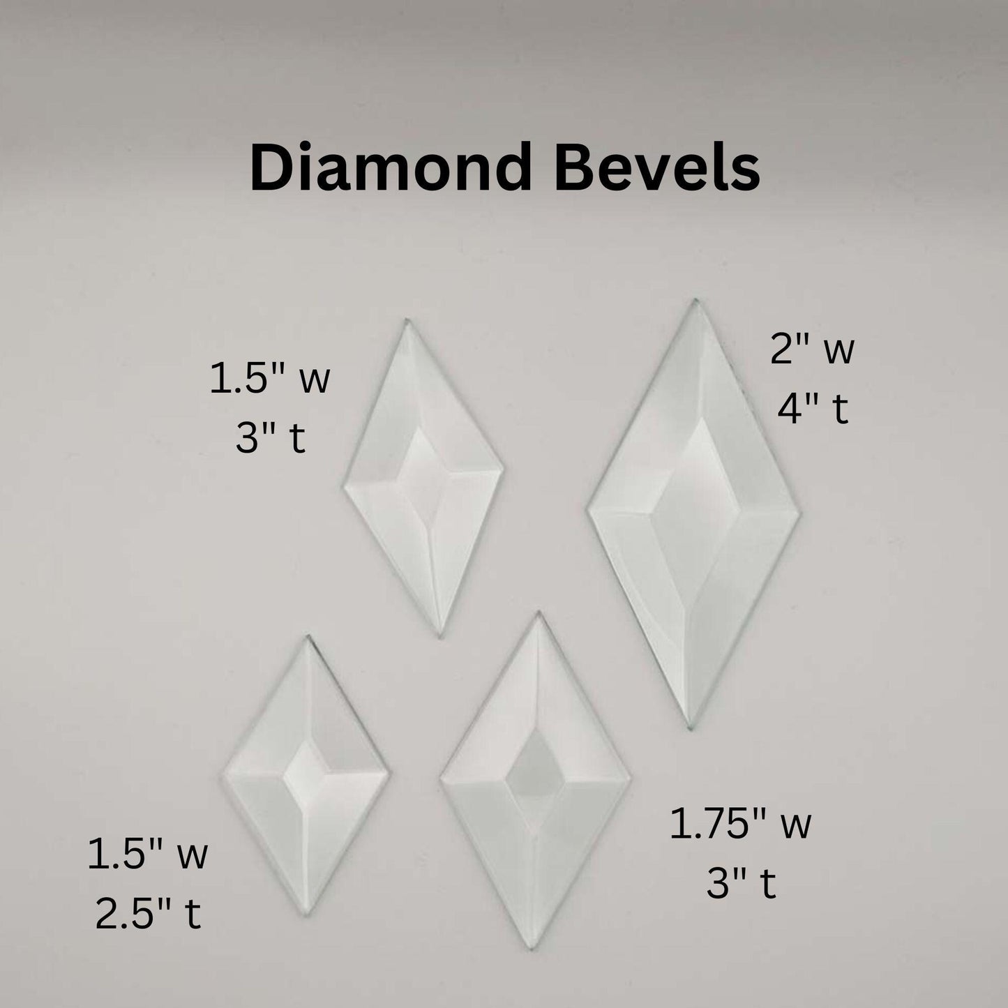 2" x 4" Diamond Bevel
