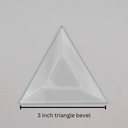 3" Triangle Glass Bevel