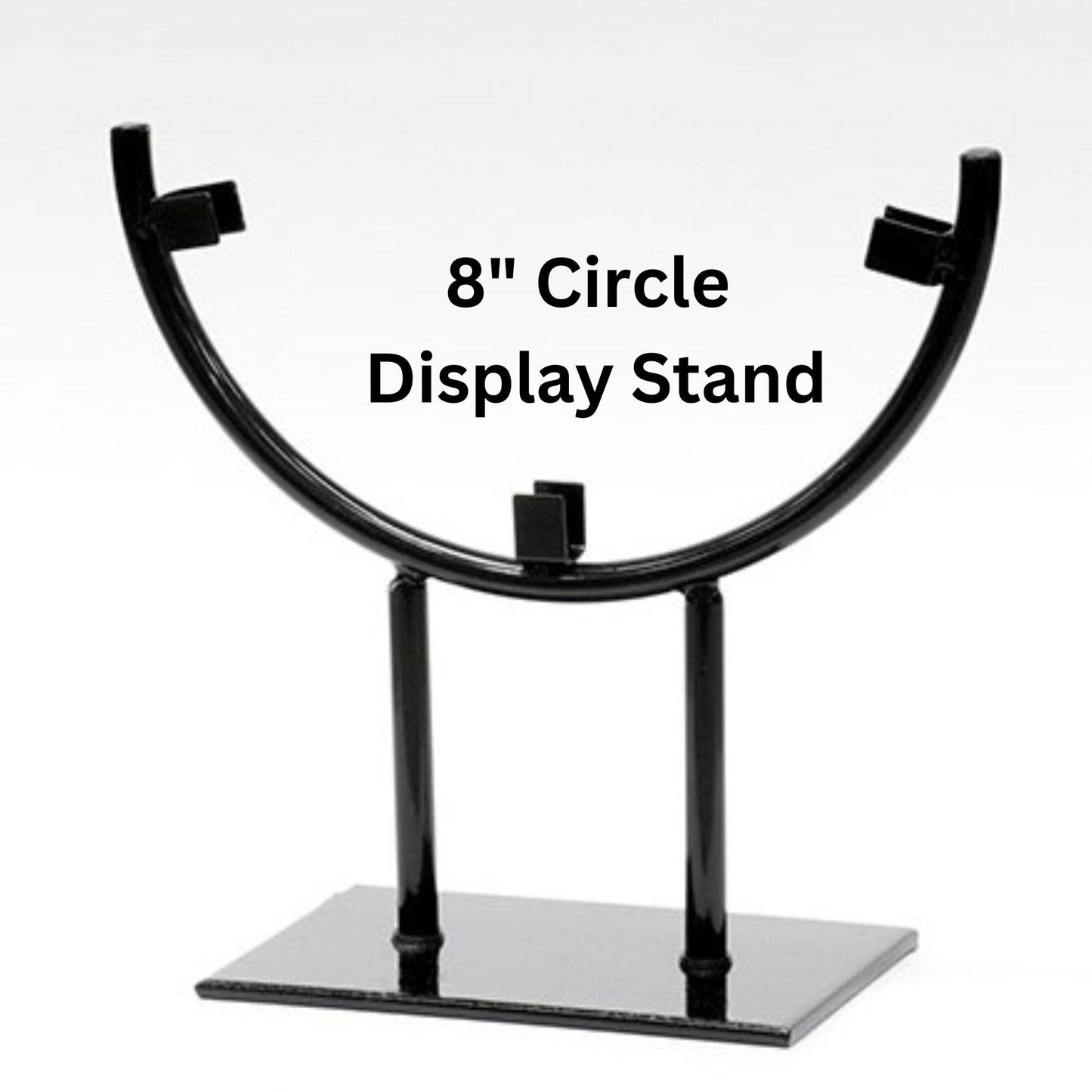 CIRCLE table top Display Stand for stained glass, 8", 10" and 12" wide