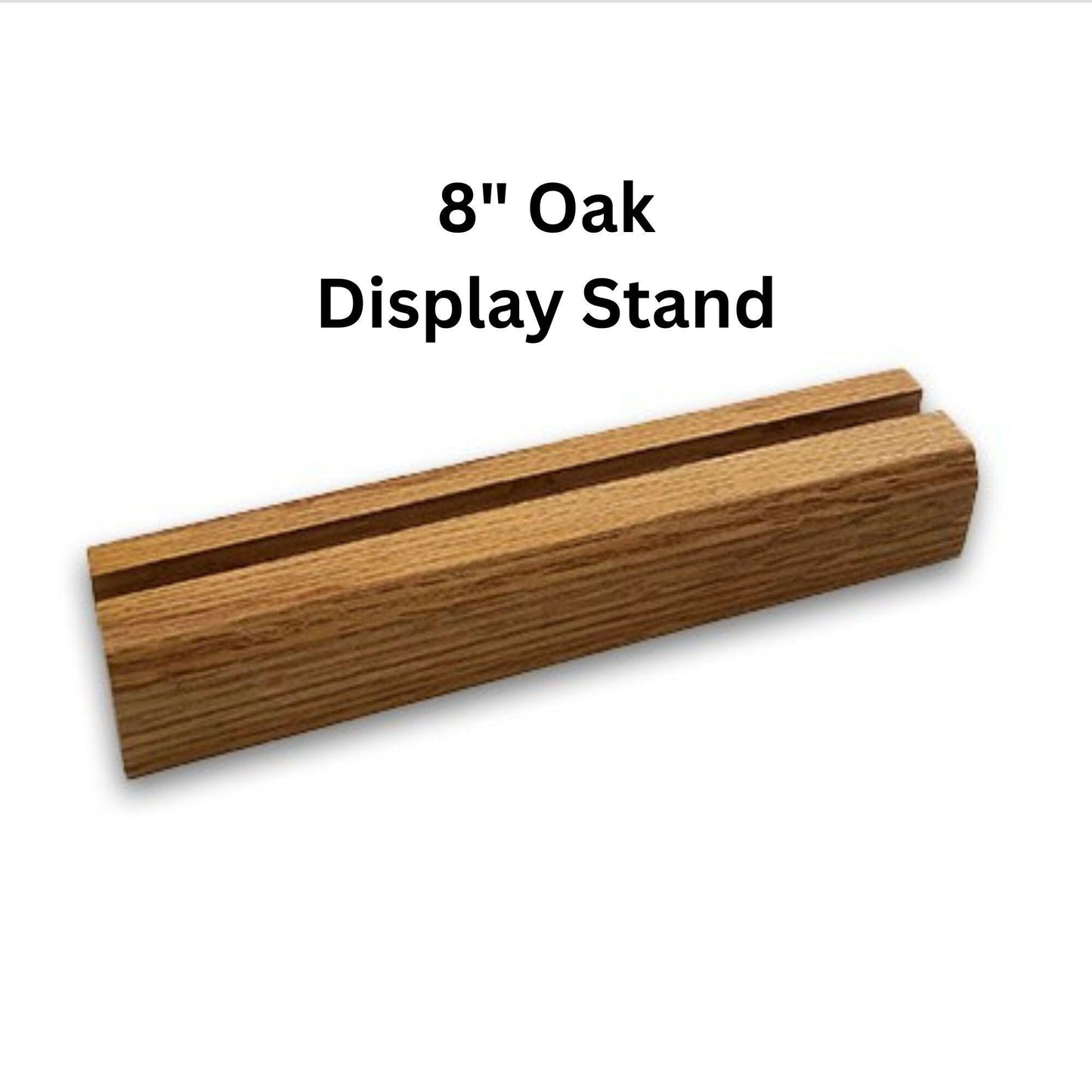 Oak table top Display Stand for stained glass, 4", 6" or 8" wide