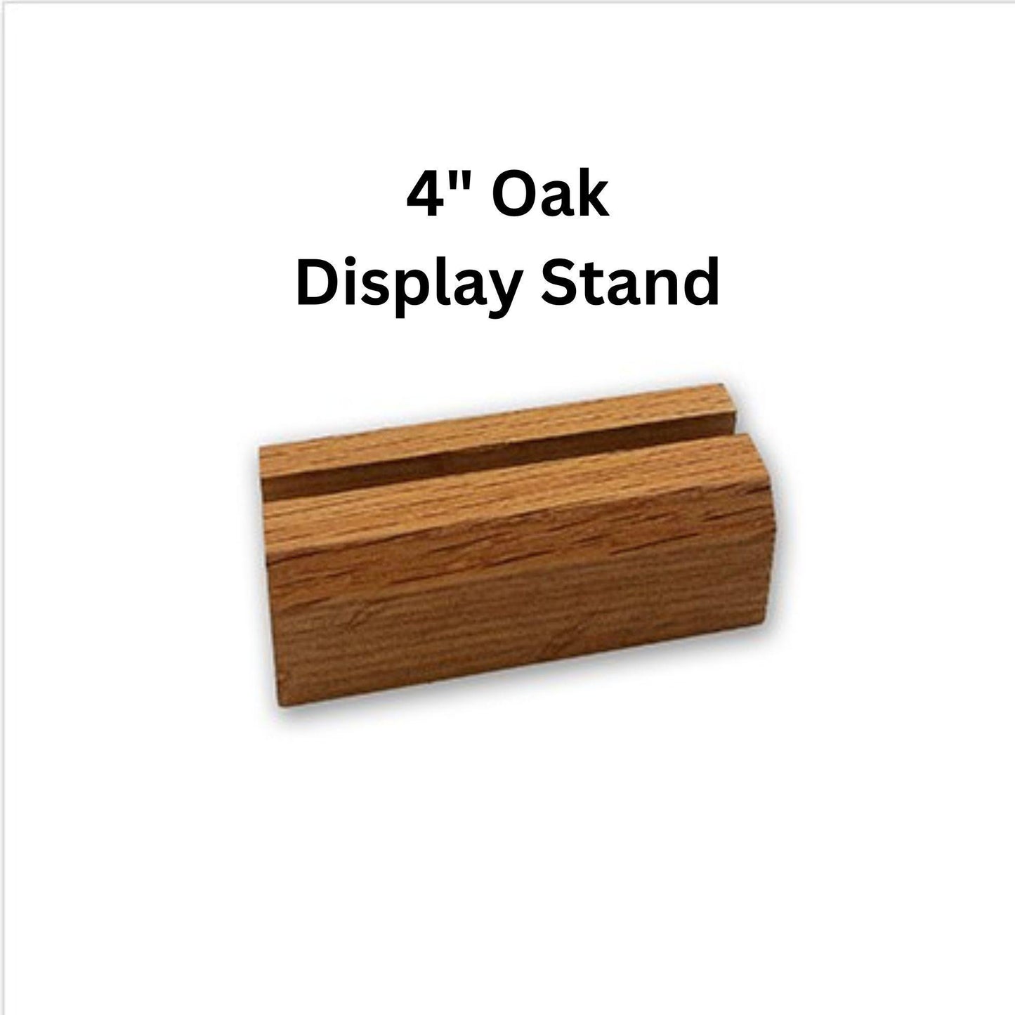 Oak table top Display Stand for stained glass, 4", 6" or 8" wide