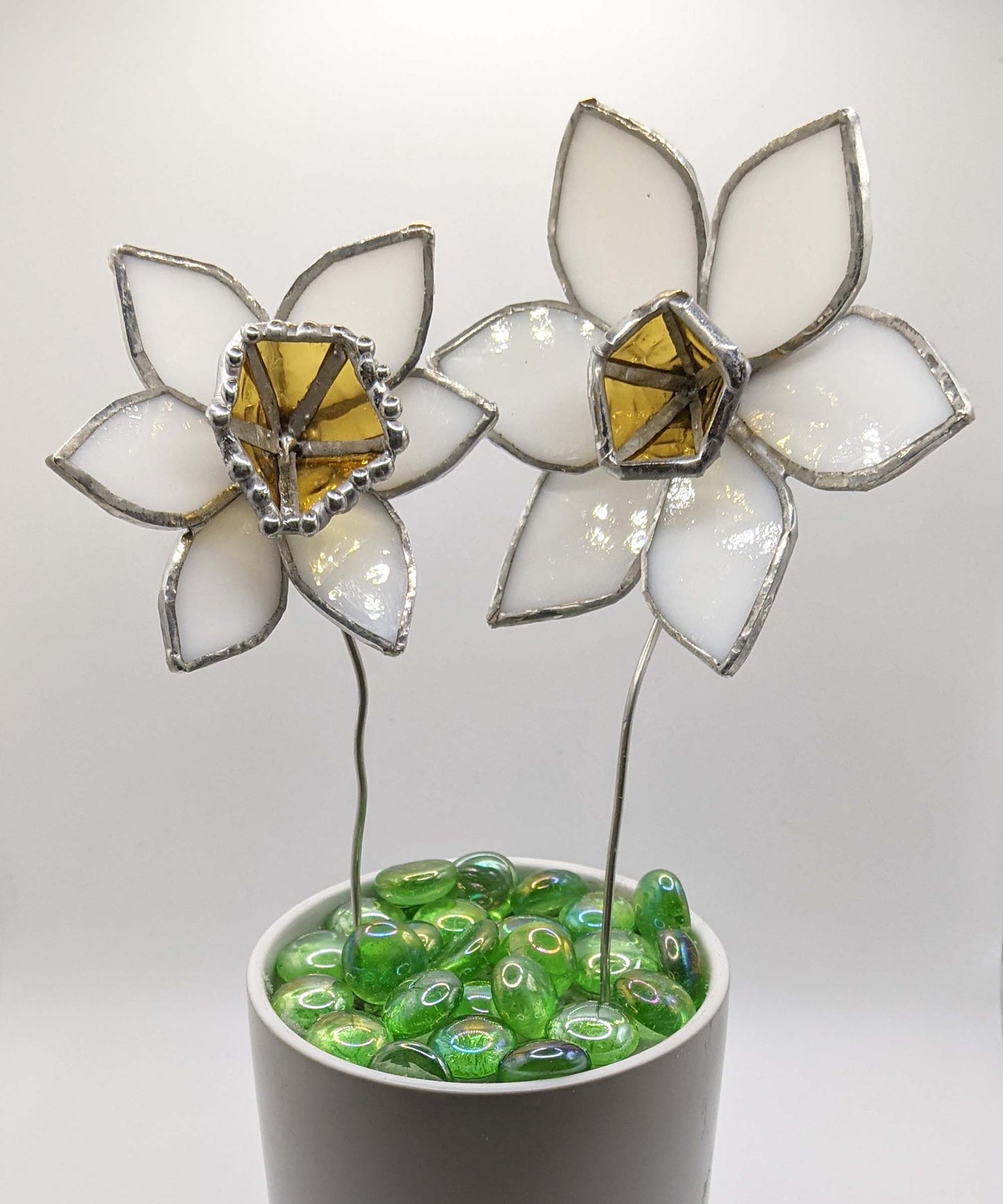 3D Daffodil Flower TUTORIAL stained glass pattern