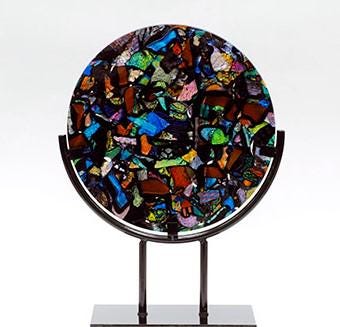 CIRCLE table top Display Stand for stained glass, 8", 10" and 12" wide