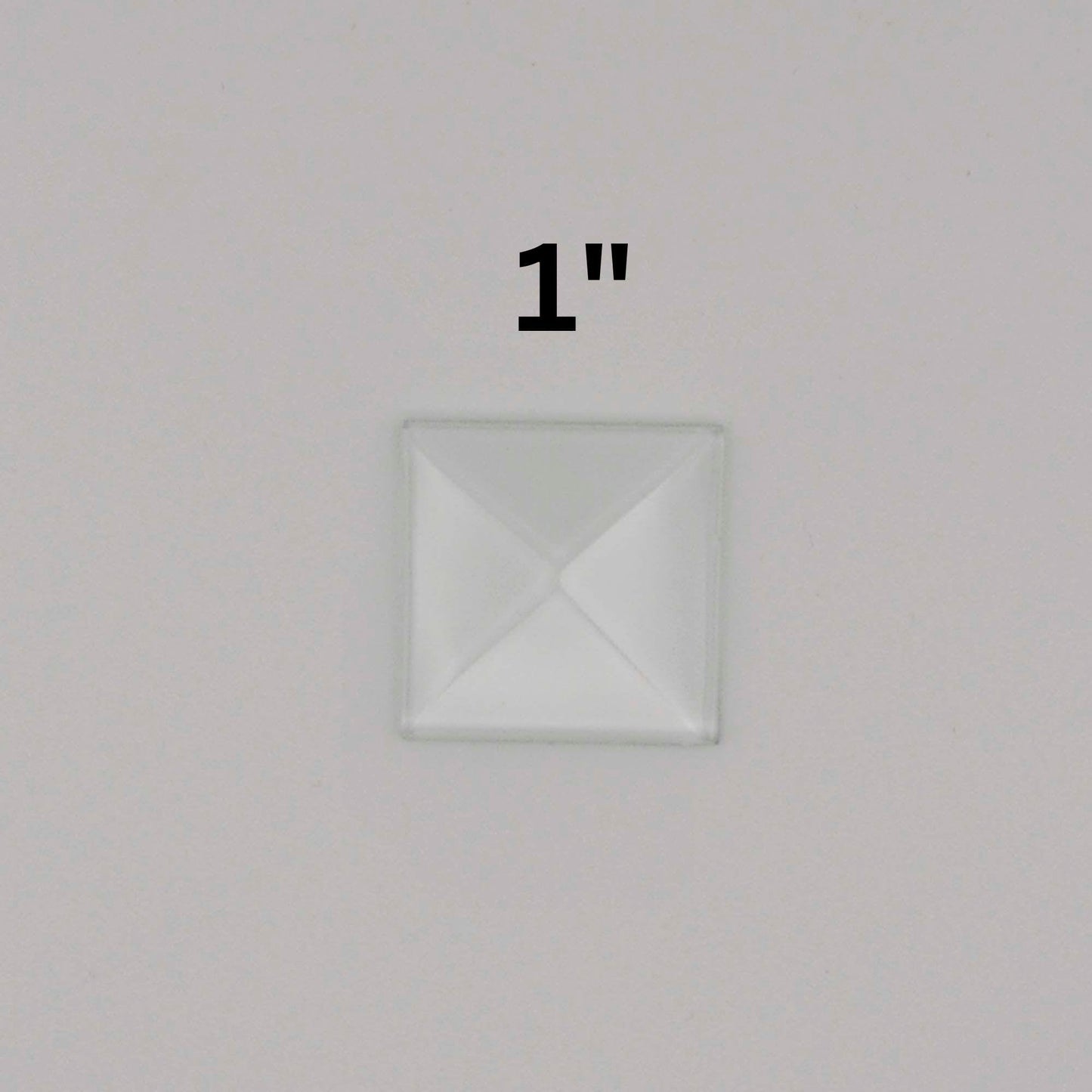 1" Square Glass Bevel pyramid