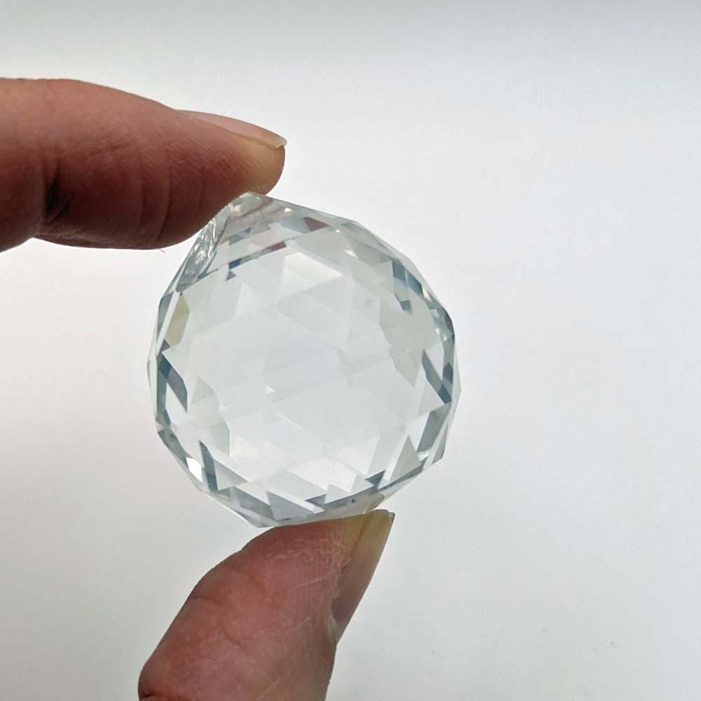 30mm crystal ball, clear glass prism 1.18 inch round sphere