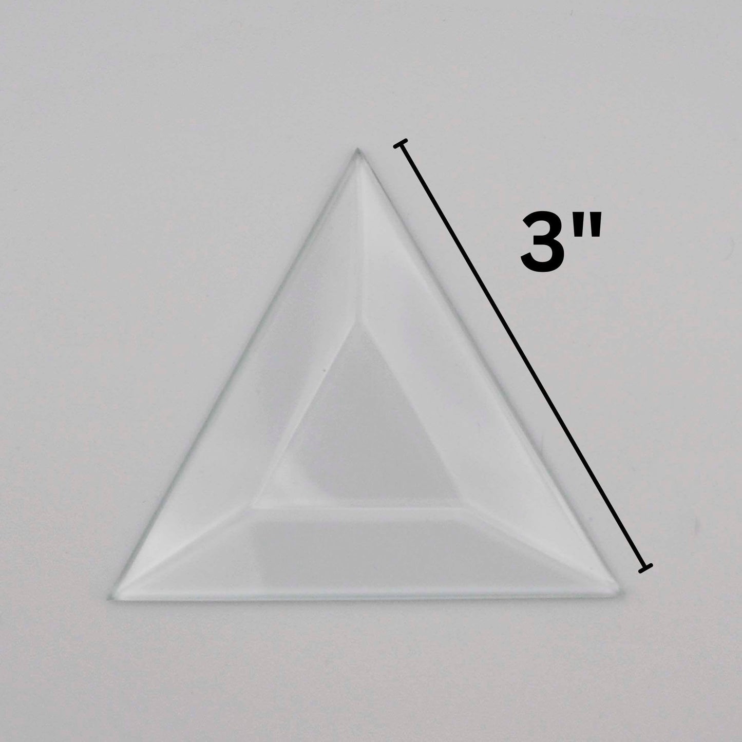 3" Triangle Glass Bevel