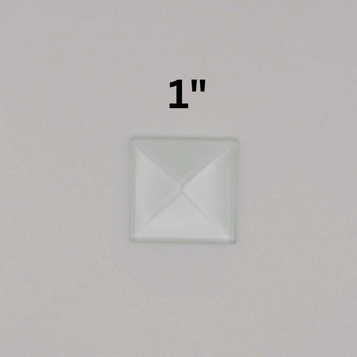 Square Beveled Glass, 1 piece clear glass bevel 1" 1.5" 2" 3" or 4"