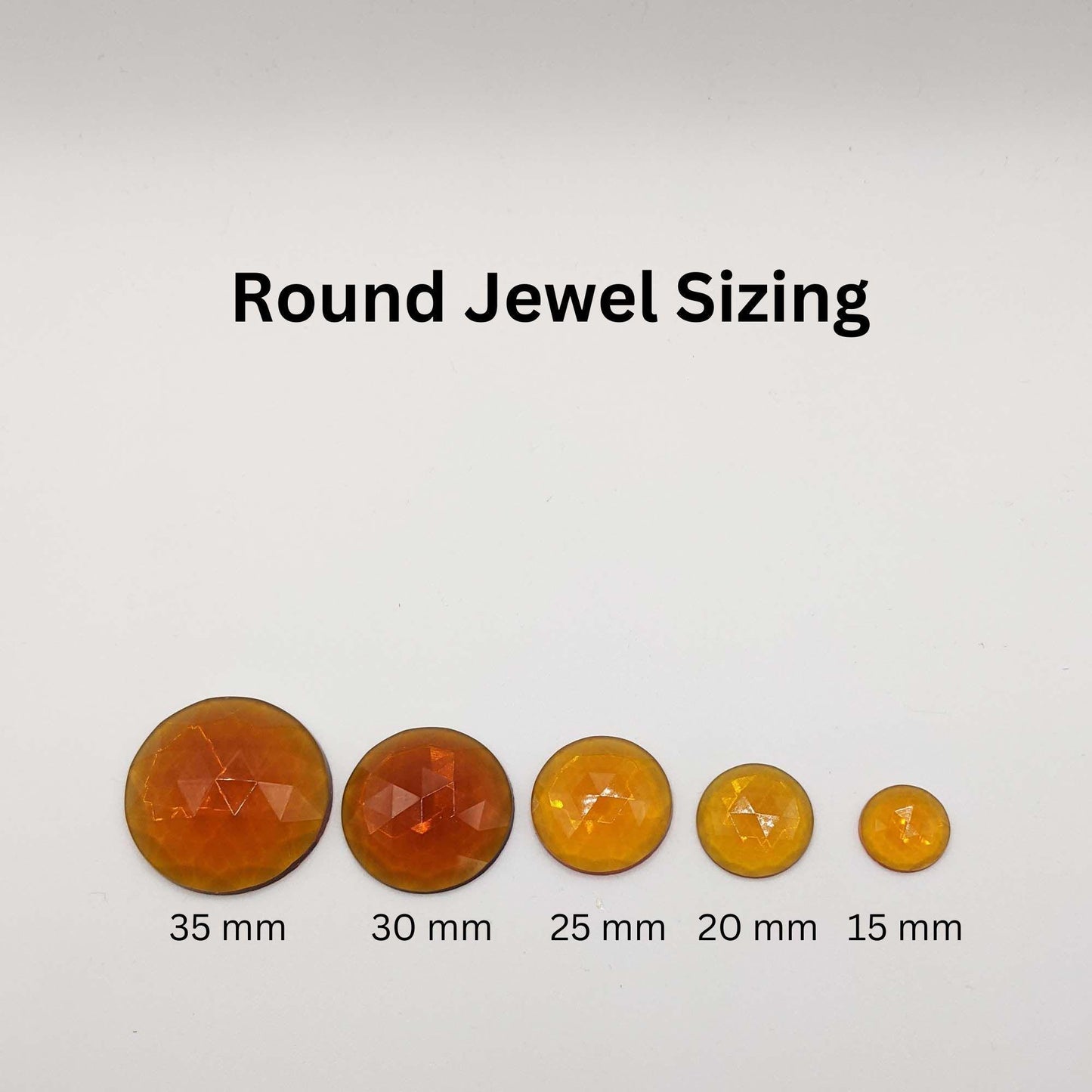 Red round glass jewel