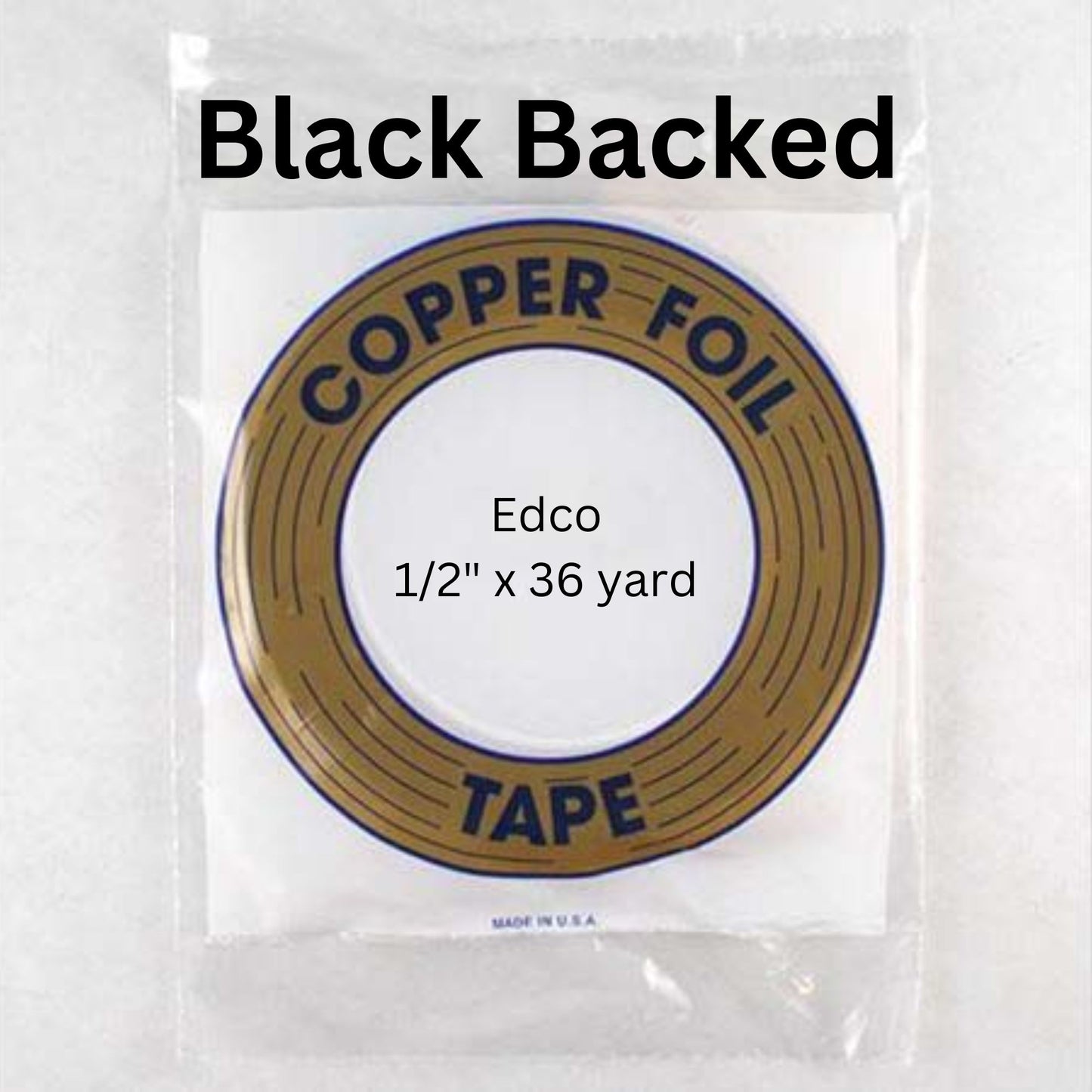 Edco SILVER BACK foil tape roll size 7/32" 1/4" 5/16" 3/8" 1/2"