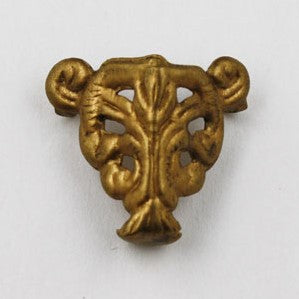 Fancy Brass jewelry box feet, 4 pack