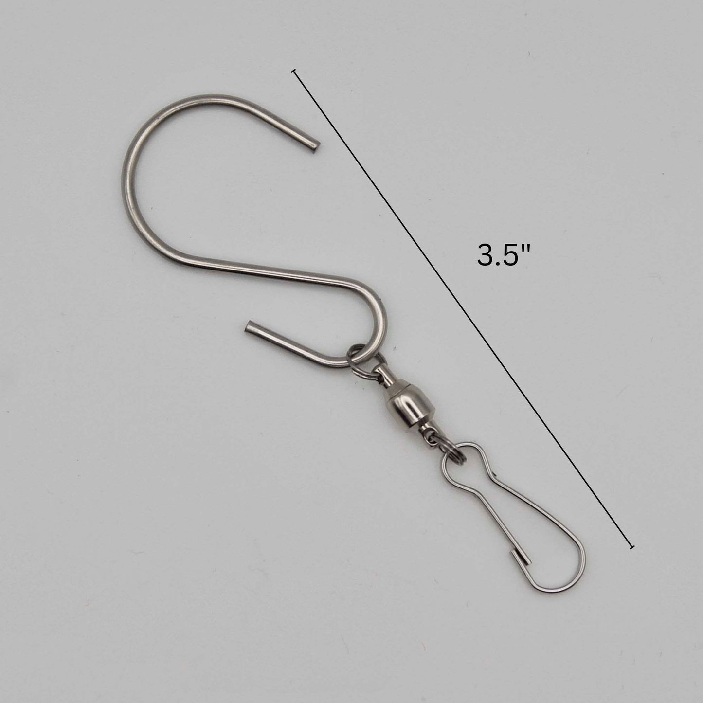 Hanging Spinner Hardware with stainless steel S hook, swivel hardware, metal clasp