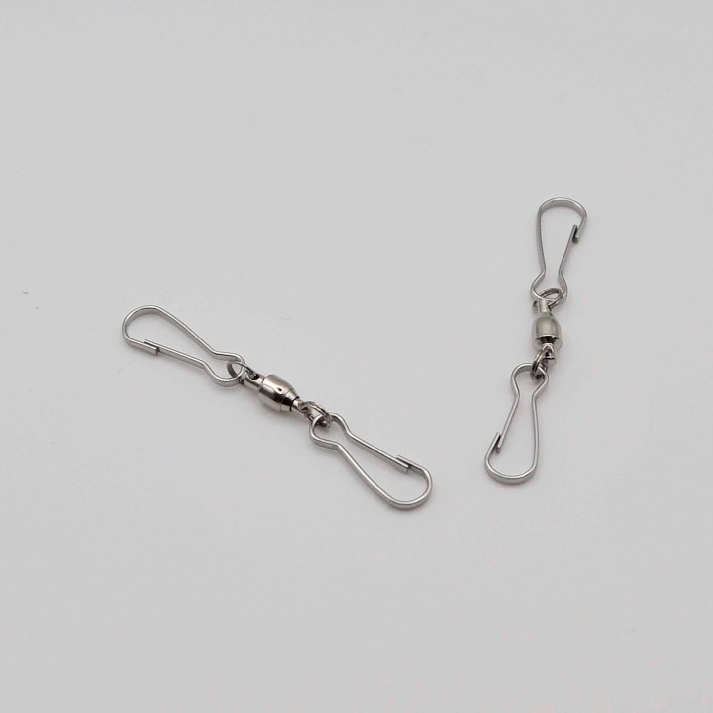 Spinner Hardware, stainless steel swivel with 2 clasps