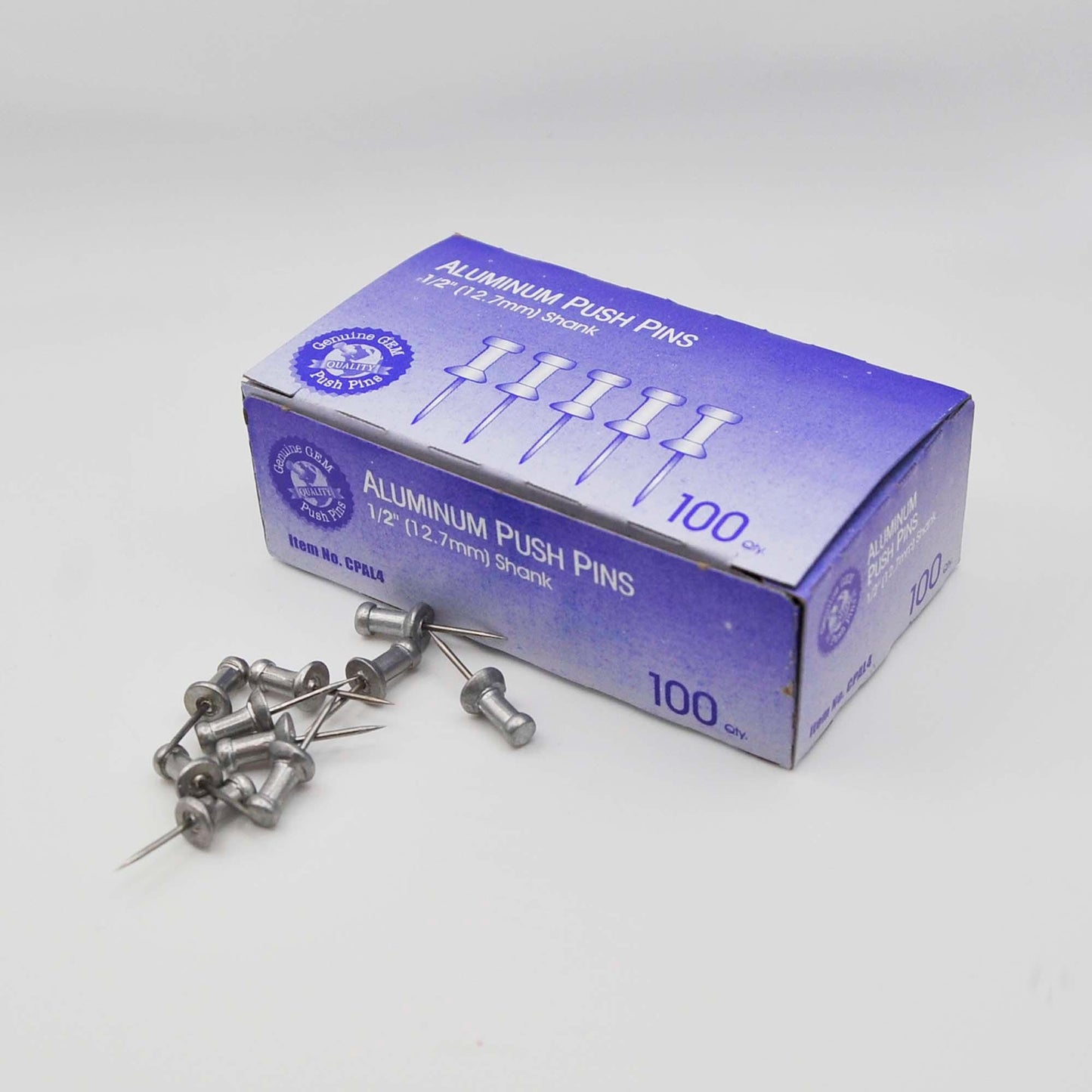 100 Aluminum Push Pins