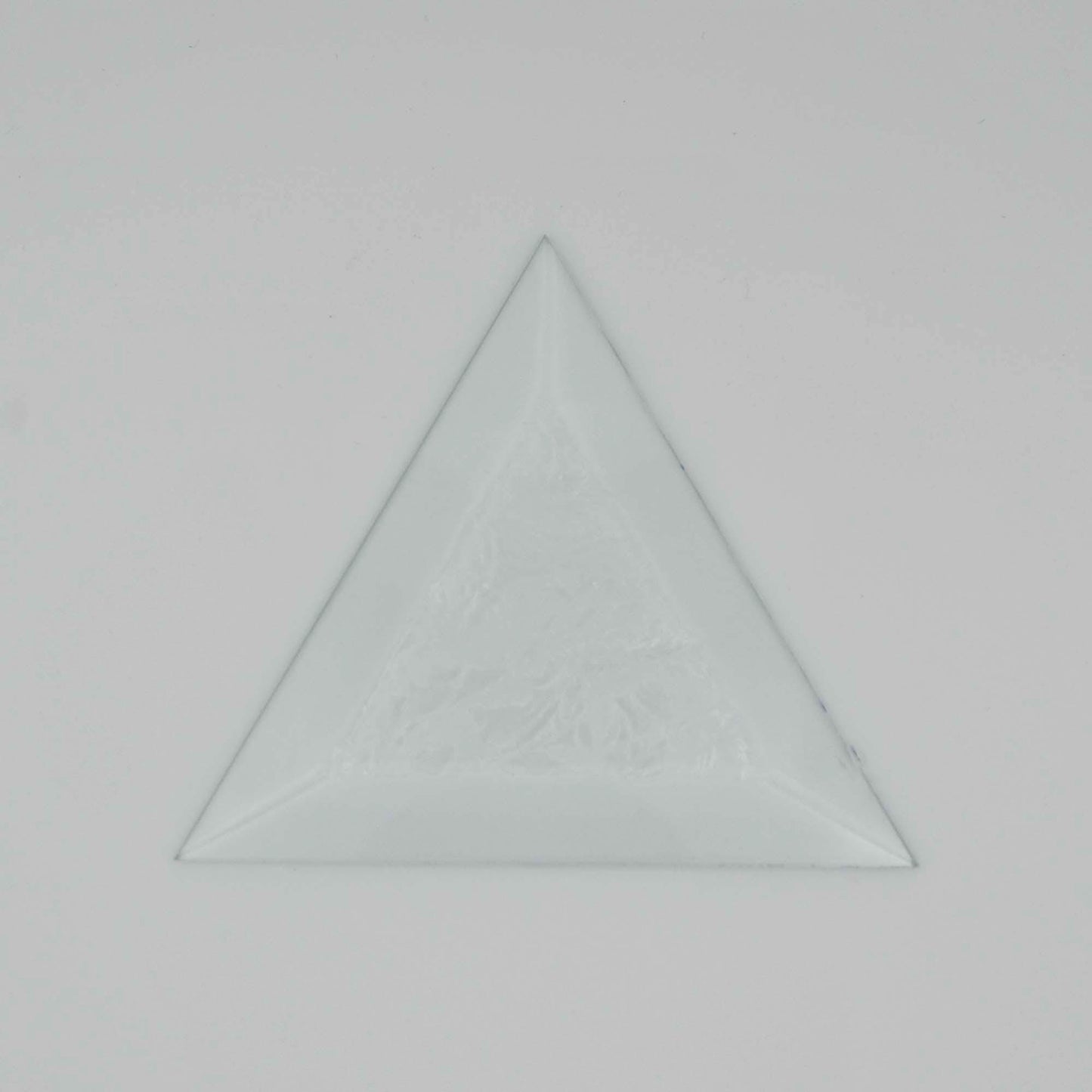 4 inch Triangle Bevel with Glue Chip center