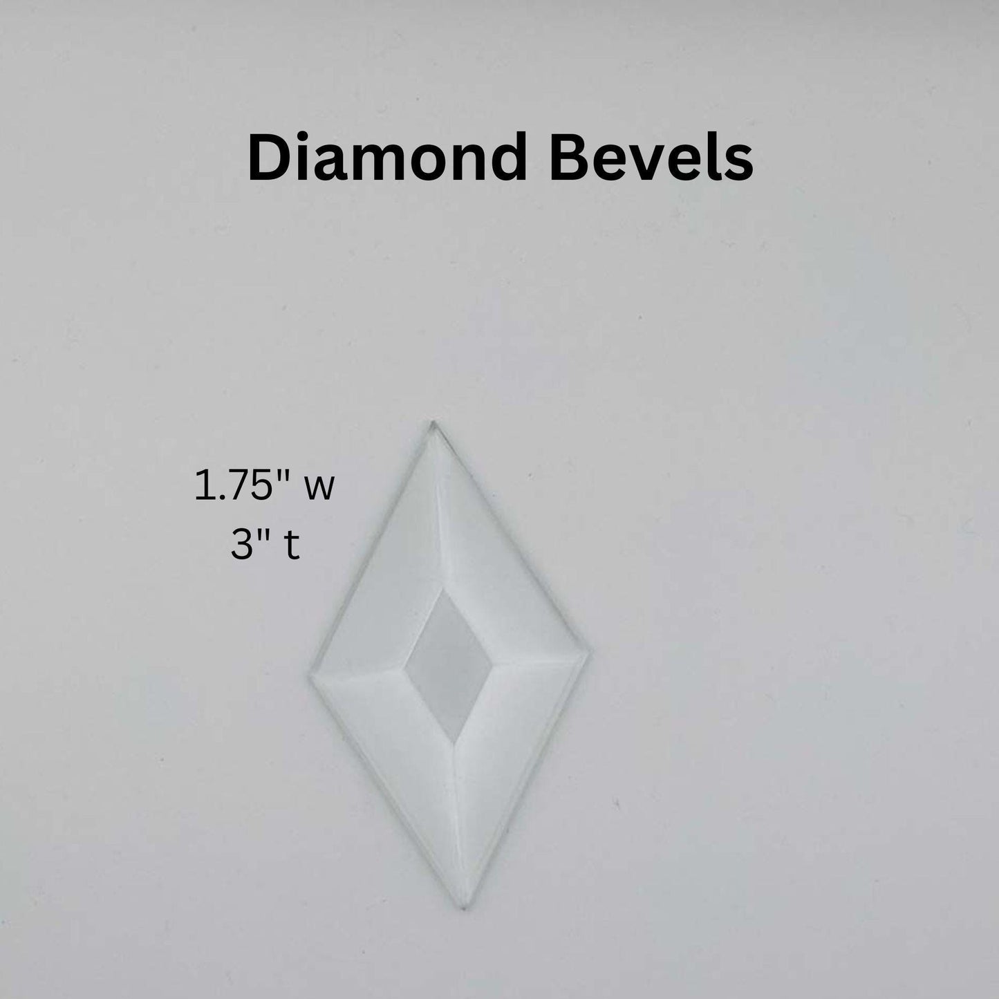 1.75" x 3" Diamond Bevel