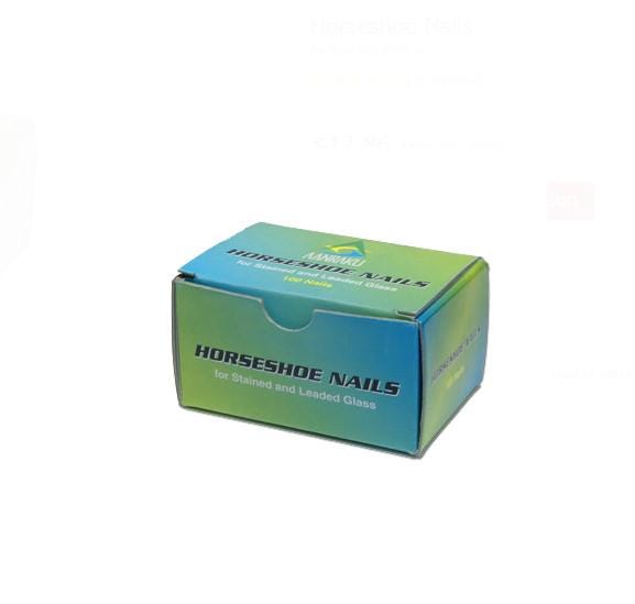 Horseshoe nails, 2" long, box of 100