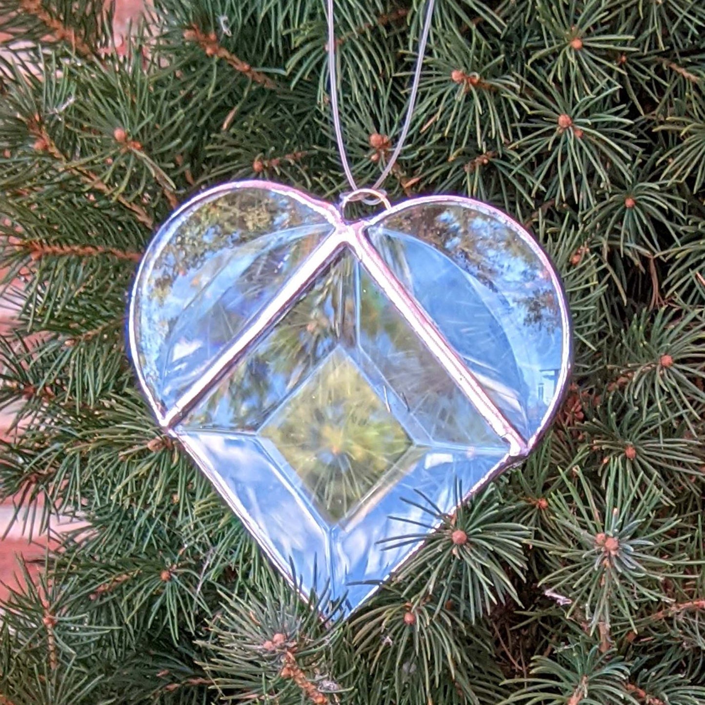 Stained Glass Bevel Heart