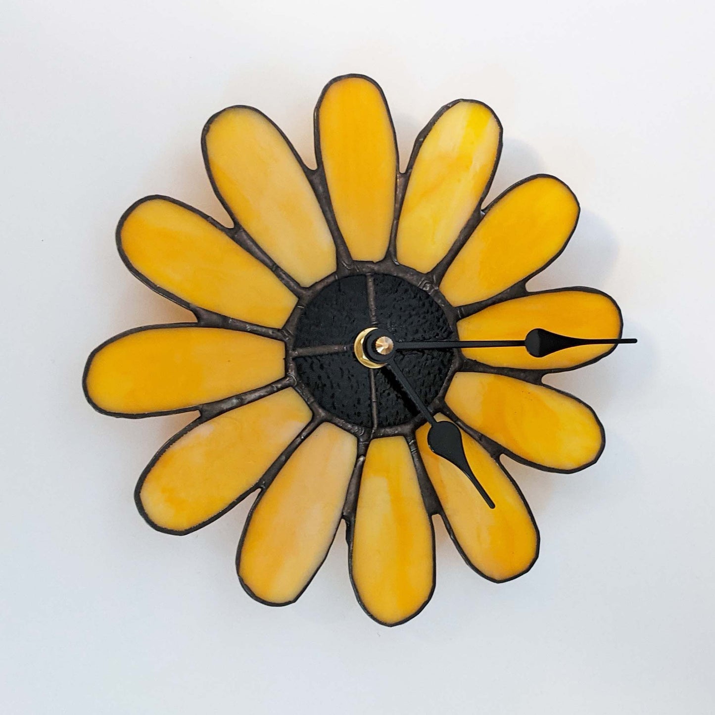 Stained Glass Flower Clock TUTORIAL pattern