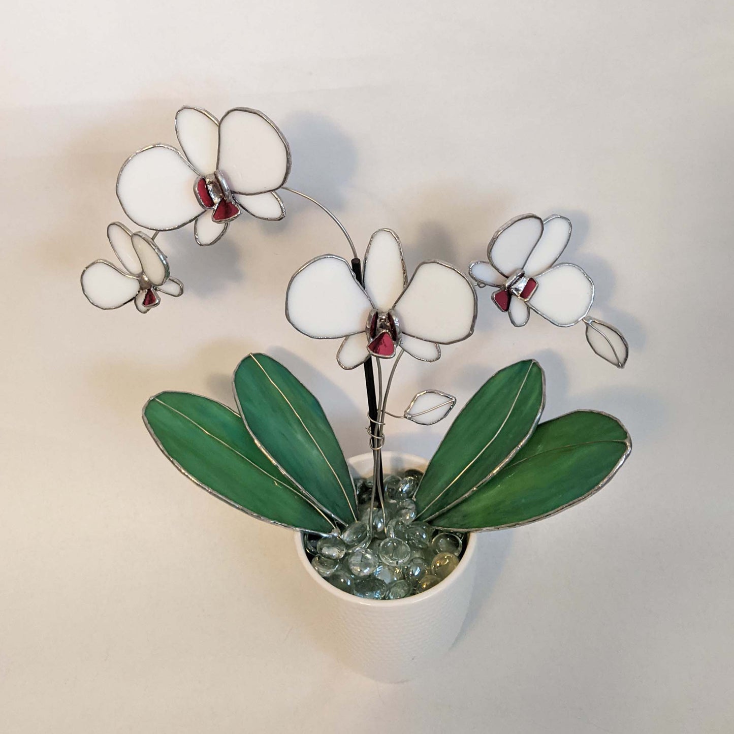 3D Orchid flower stained glass pattern and TUTORIAL