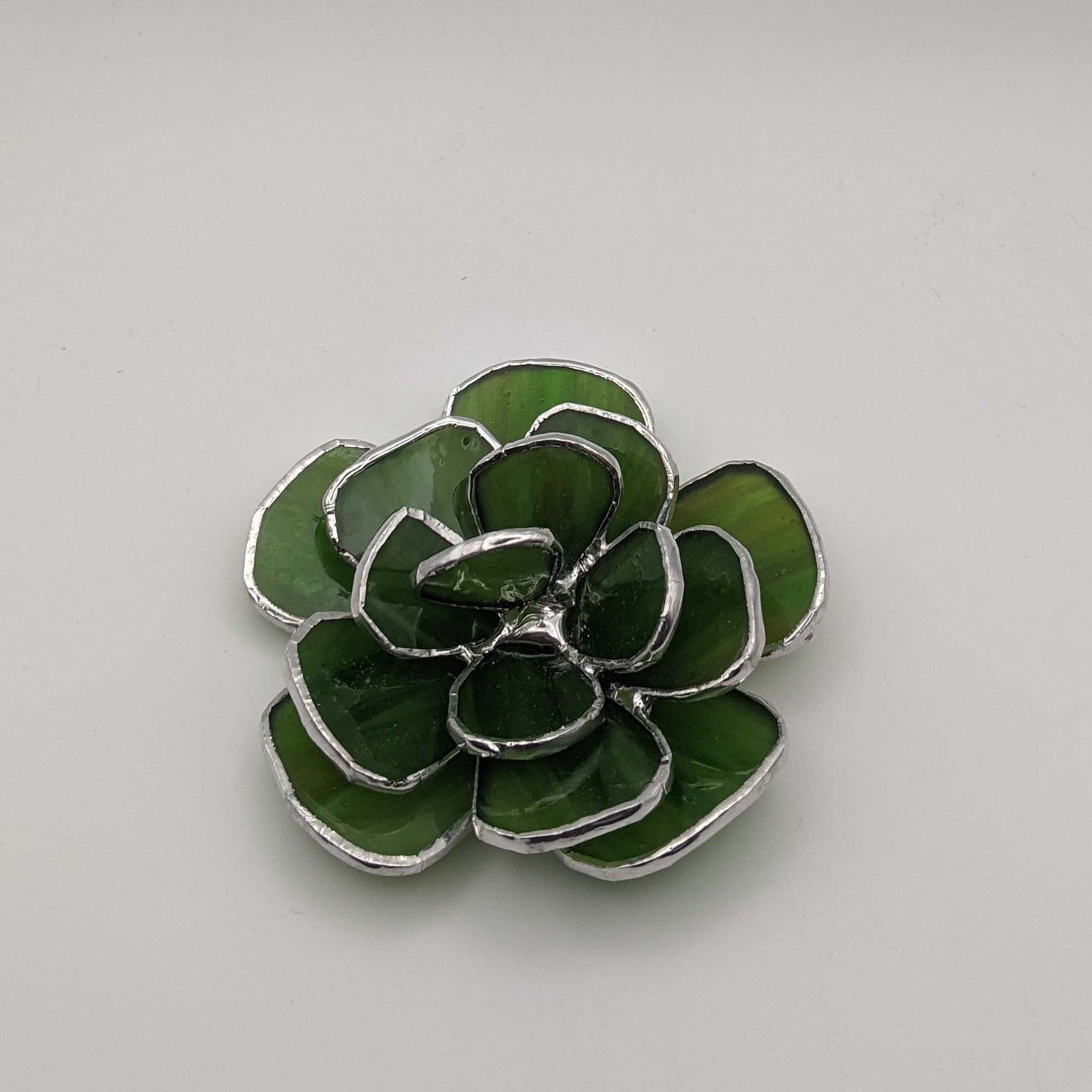 3D Round Leaf Succulent TUTORIAL, stained glass pattern