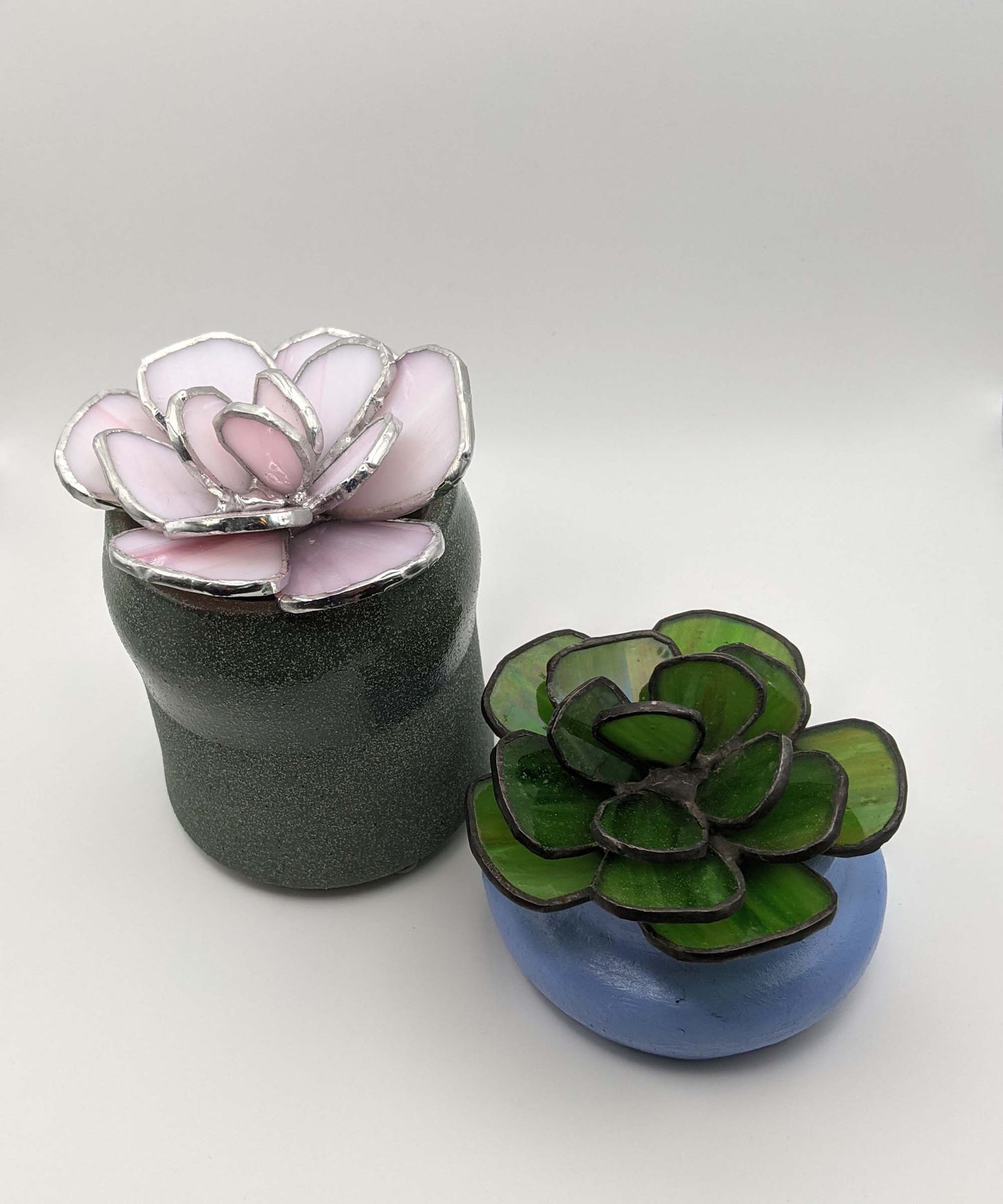 3D Round Leaf Succulent TUTORIAL, stained glass pattern