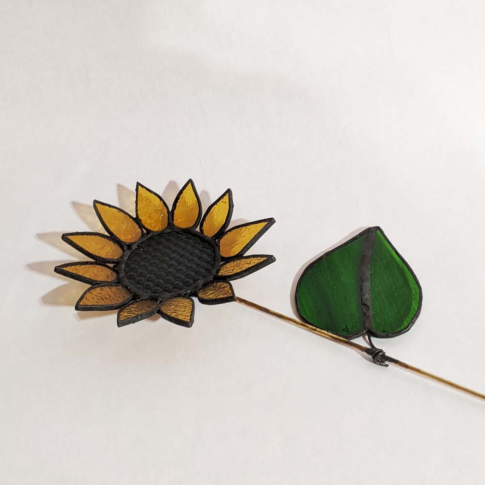3D Sunflower TUTORIAL stained glass pattern