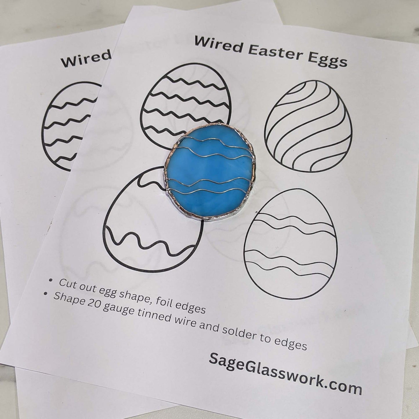 Wired Easter Eggs bundle Stained Glass PATTERN