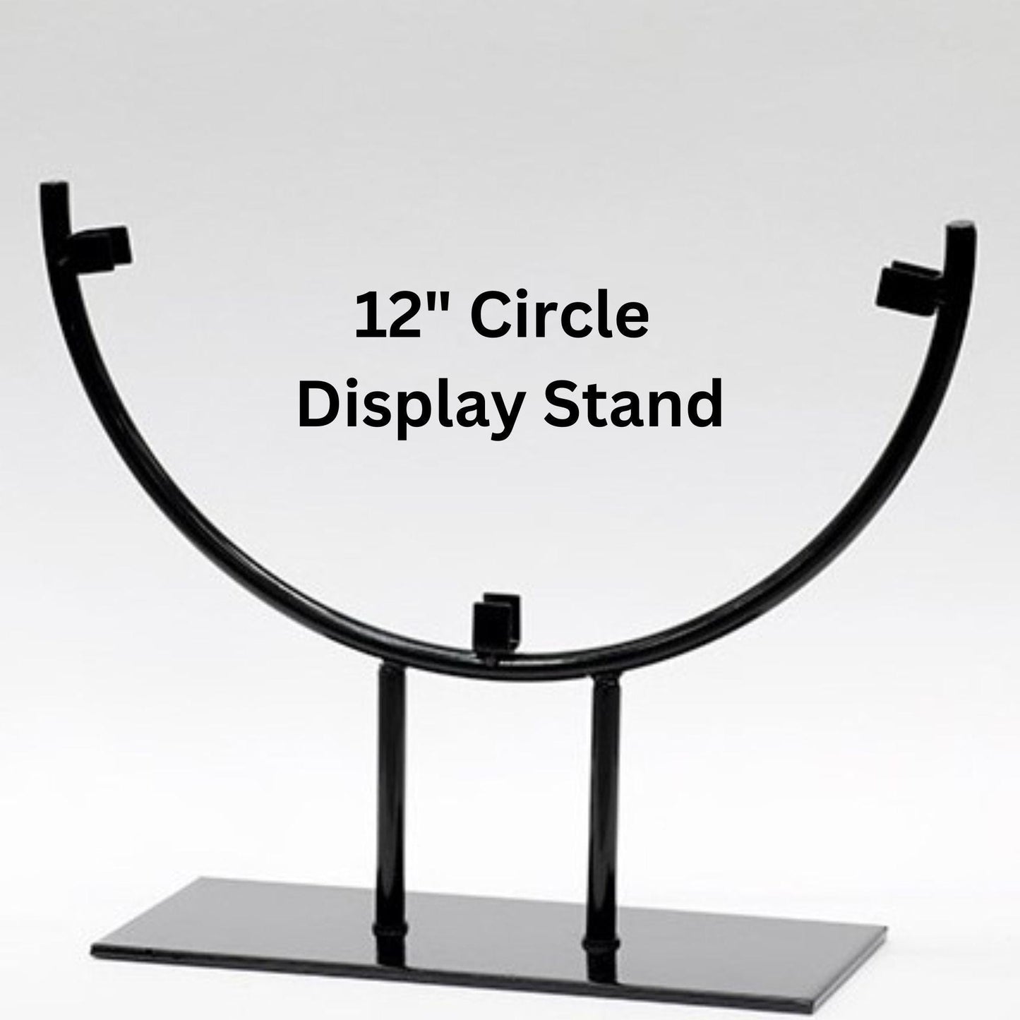 CIRCLE table top Display Stand for stained glass, 8", 10" and 12" wide