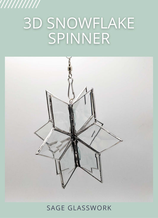 3D Bevel Snowflake Spinner TUTORIAL