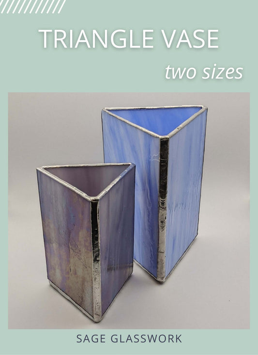 Stained Glass Triangle Vase Pattern and TUTORIAL