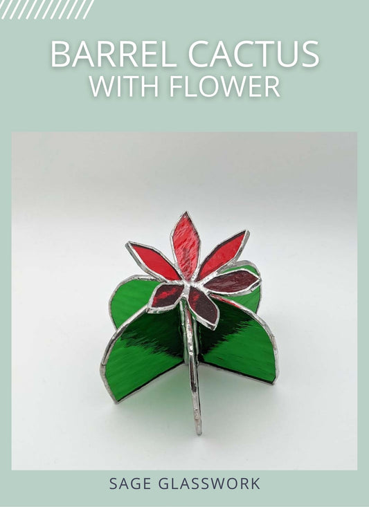3D Barrel Cactus with flower TUTORIAL