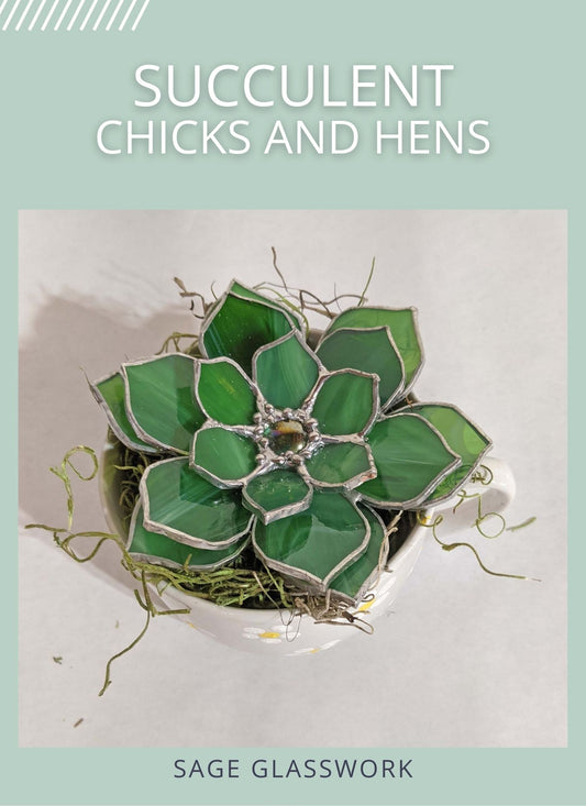 3D Chicks and Hens Succulent TUTORIAL