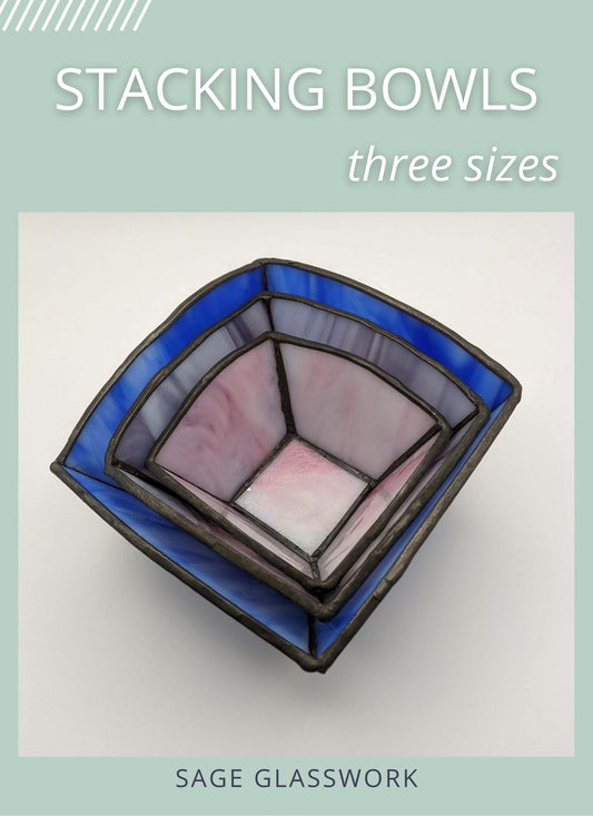 Stacking Glass Bowls Pattern and TUTORIAL