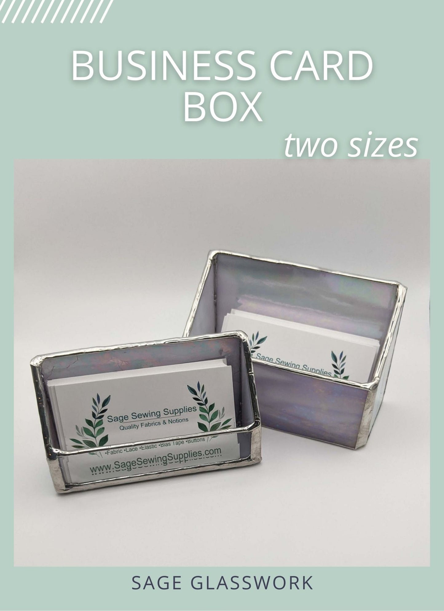Stained Glass Business Card Box Pattern and TUTORIAL