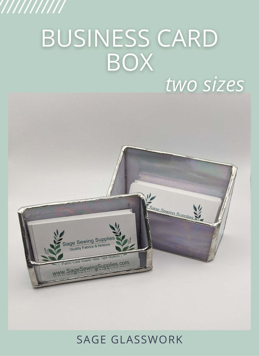 Stained Glass Business Card Box Pattern and TUTORIAL